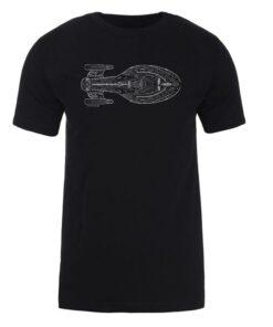Star Trek Voyager Schematic Adult Short Sleeve T-Shirt