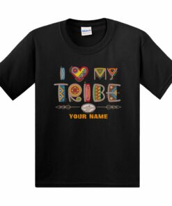 Survivor I Love My Tribe Mashup Personalized Kid’s Short Sleeve T-Shirt