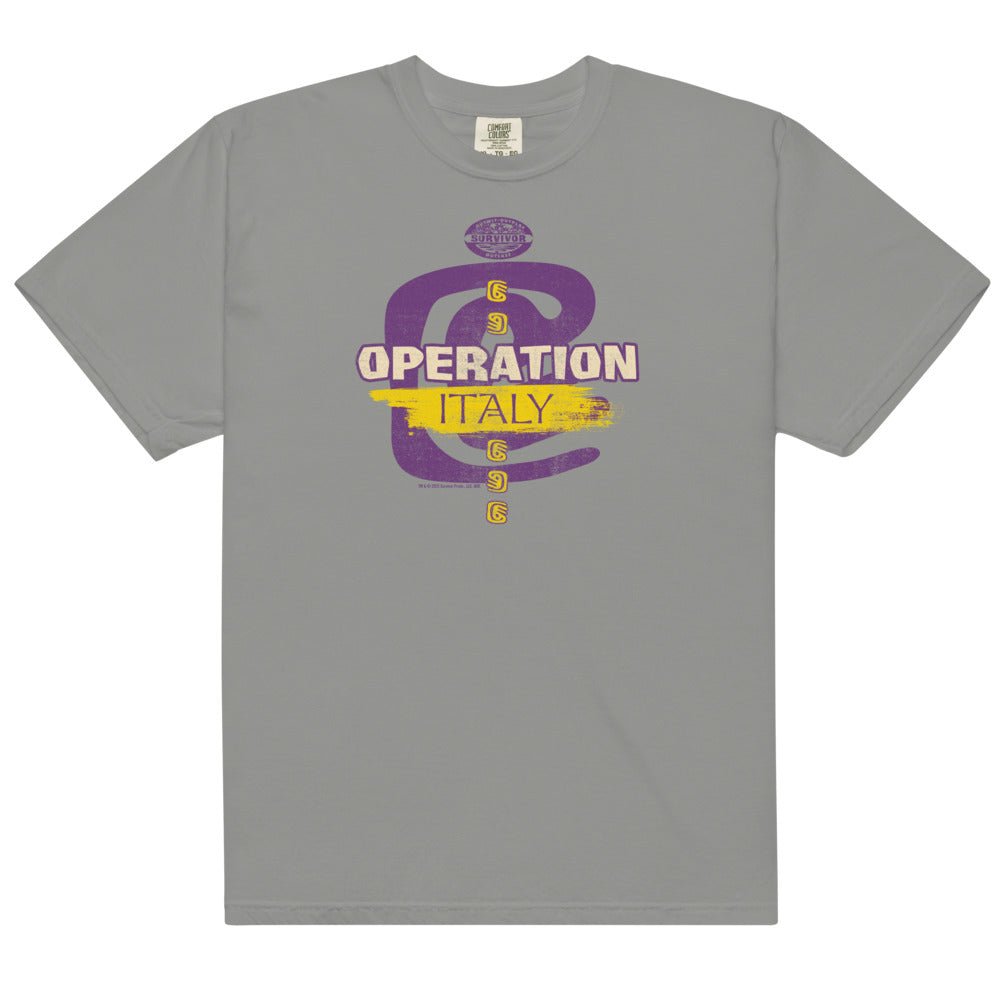 Survivor Operation Italy Unisex Comfort Colors T-Shirt Survivor Operation Italy Unisex Comfort Colors T-Shirt