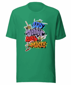 Teenage Mutant Ninja Turtles Mutant Mayhem Graffiti Adult Short Sleeve T-Shirt