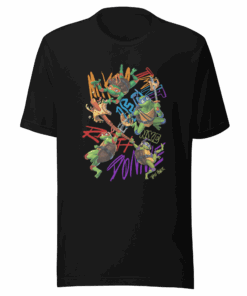 Teenage Mutant Ninja Turtles Mutant Mayhem Pizza Adult Short Sleeve T-Shirt