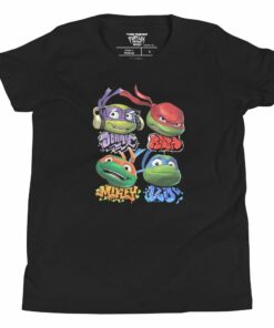 Teenage Mutant Ninja Turtles Mutant Mayhem Turtle Faces Kids T-Shirt