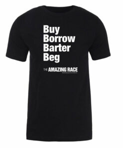 The Amazing Race White Barter Adult Short Sleeve T-Shirt