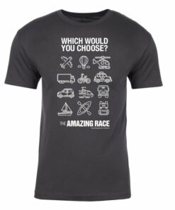 The Amazing Race White Choose Your Adventure Adult Short Sleeve T-Shirt