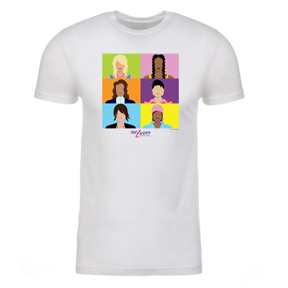 The L Word Generation Q Faces Adult Short Sleeve T-Shirt The L Word Generation Q Faces Adult Short Sleeve T-Shirt
