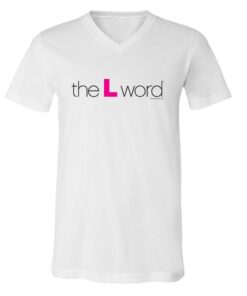 The L Word Logo Adult V-Neck T-Shirt