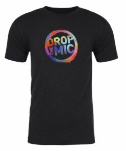 The Late Late Show with James Corden Drop the Mic Logo Men’s Tri-Blend T-Shirt