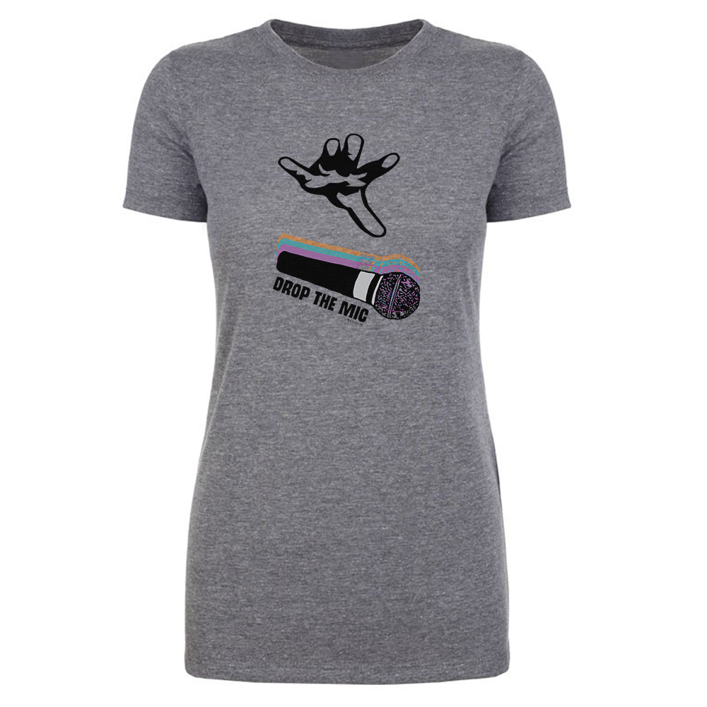 The Late Late Show with James Corden Mic Drop Women's Tri-Blend T-Shirt The Late Late Show with James Corden Mic Drop Women's Tri-Blend T-Shirt