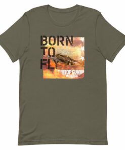 Top Gun Maverick Born To Fly Adult Short Sleeve T-Shirt