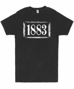 Yellowstone 1883 Logo Distressed Short Sleeve T-Shirt