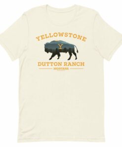 Yellowstone Dutton Ranch Bison Adult Short Sleeve T-Shirt