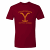 Yellowstone Dutton Ranch Distressed Logo Adult Short Sleeve T-Shirt
