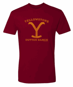 Yellowstone Dutton Ranch Distressed Logo Adult Short Sleeve T-Shirt
