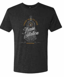 Yellowstone Take ‘Em To The Train Station Adult Tri-Blend T-Shirt