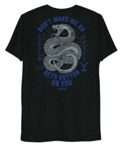 Yellowstone Y Logo Snake Beth Dutton On You Unisex Tri-Blend T-Shirt