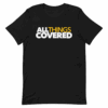 All Things Covered Podcast White Logo Adult Short Sleeve T-Shirt