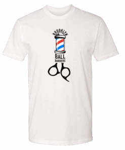 As Seen On Comedy Central Ball Barbers Logo Adult Short Sleeve T-Shirt