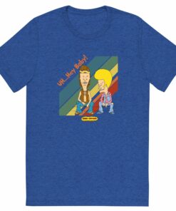 Beavis and Butt-Head Hey Baby Adult Tri-Blend T-Shirt
