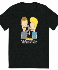 Beavis and Butt-Head Who Is This Adult Tri-Blend T-Shirt