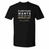 Billions Prince List Adult Short Sleeve T-Shirt