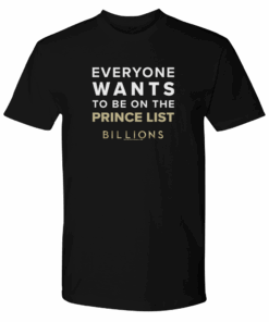 Billions Prince List Adult Short Sleeve T-Shirt