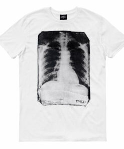 CSI Crime Scene Investigation Glow in the Dark X-Ray Adult Short SleeveT-Shirt