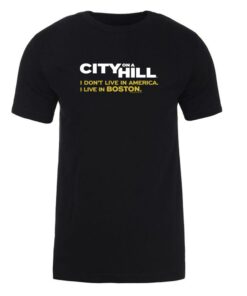 City on a Hill I Don’t Live in America Adult Short Sleeve T-Shirt