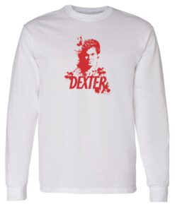 Dexter Blood Spatter Dexter Adult Long Sleeve T-Shirt