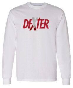 Dexter Spatter Logo Adult Long Sleeve T-Shirt