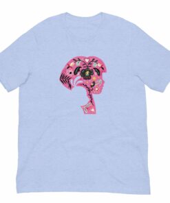 Dora the Explorer Floral Design Adult Short Sleeve T-Shirt