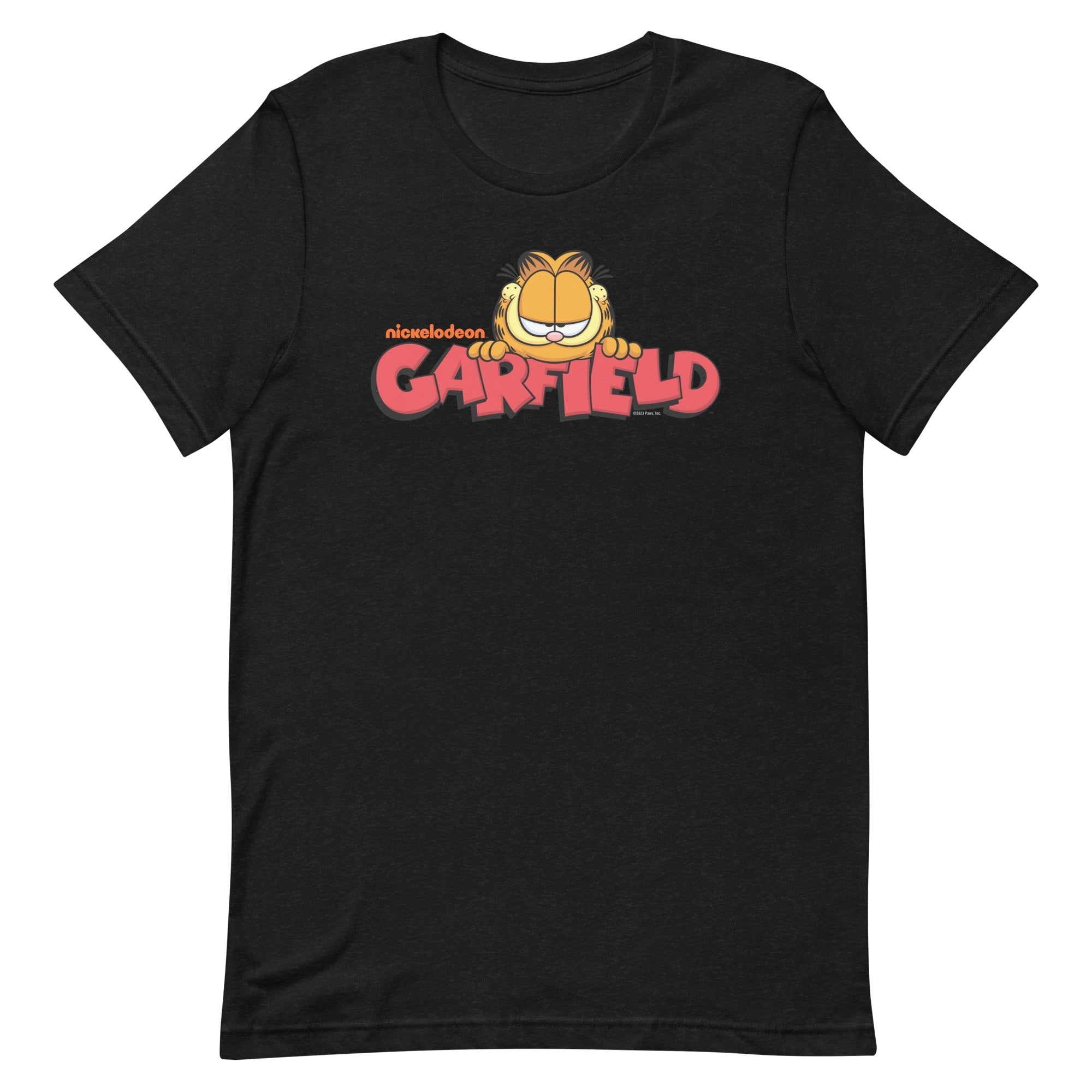 Garfield Logo Adult Short Sleeve T-Shirt Garfield Logo Adult Short Sleeve T-Shirt