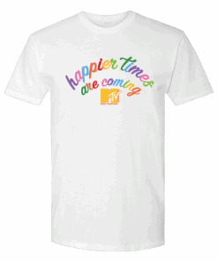 MTV Happier Times Are Coming Adult Short Sleeve T-Shirt