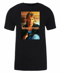 MacGyver Original Series 80’s Heart Throb Design Adult Short Sleeve T-Shirt
