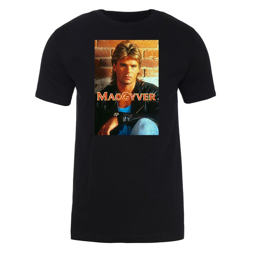 MacGyver Original Series 80's Heart Throb Design Adult Short Sleeve T-Shirt MacGyver Original Series 80's Heart Throb Design Adult Short Sleeve T-Shirt