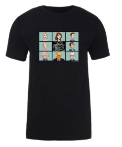Our Cartoon President Shady Bunch Adult Short Sleeve T-Shirt
