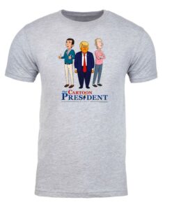 Our Cartoon President Trump and Sons Adult Short Sleeve T-Shirt