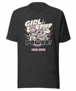 PAW Patrol Girl Pup Power Personalized Adult Short Sleeve T-Shirt