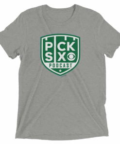 Pick Six Podcast Logo Unisex Tri-Blend T-Shirt