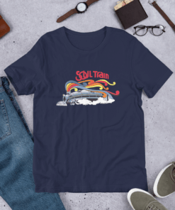 Soul Train Train Adult Short Sleeve T-Shirt