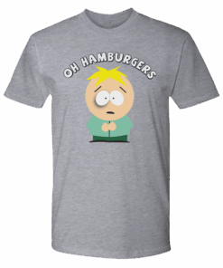 South Park Butters Oh Hamburgers Adult Short Sleeve T-Shirt
