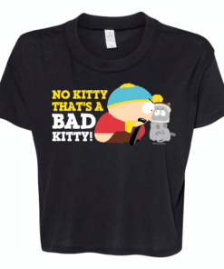 South Park Cartman Bad Kitty Women’s Jersey Crop T-Shirt