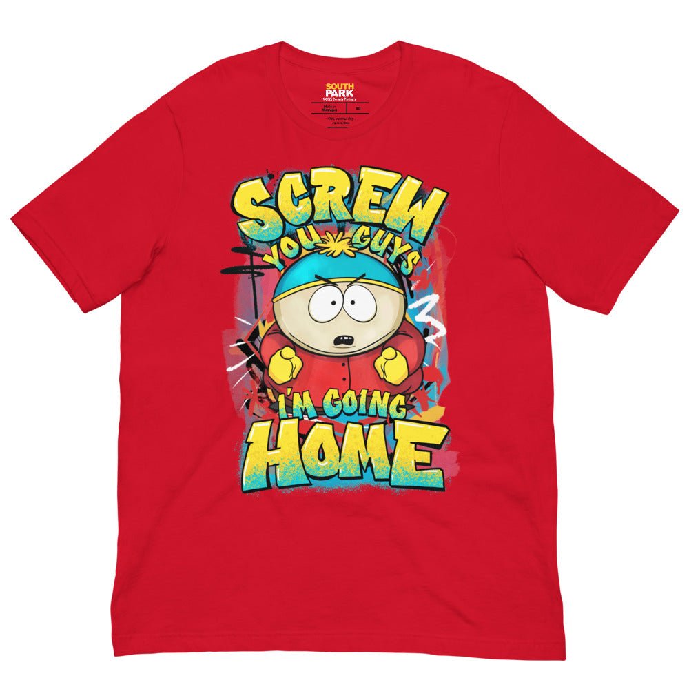 South Park Cartman Screw You Guys Graffiti Unisex T-Shirt South Park Cartman Screw You Guys Graffiti Unisex T-Shirt