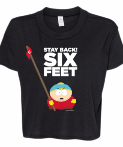 South Park Cartman Stay Back Women’s Jersey Crop T-Shirt