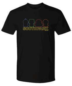 South Park Character Silhouettes Adult Short Sleeve T-Shirt