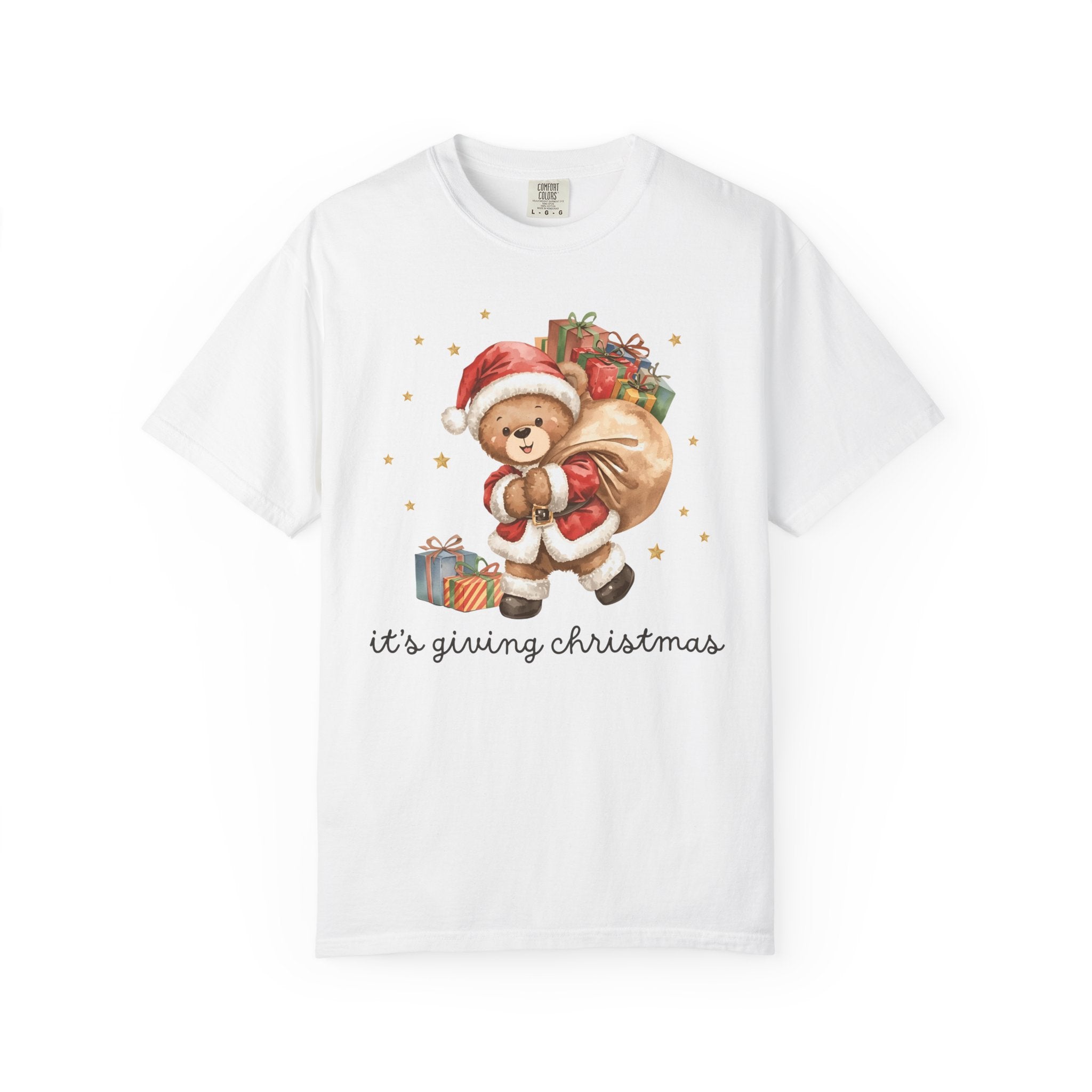 Cottagecore Bear Christmas Tee Shirt for Animal Lover