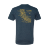 California Topo Map T-Shirt