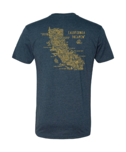 California Topo Map T-Shirt