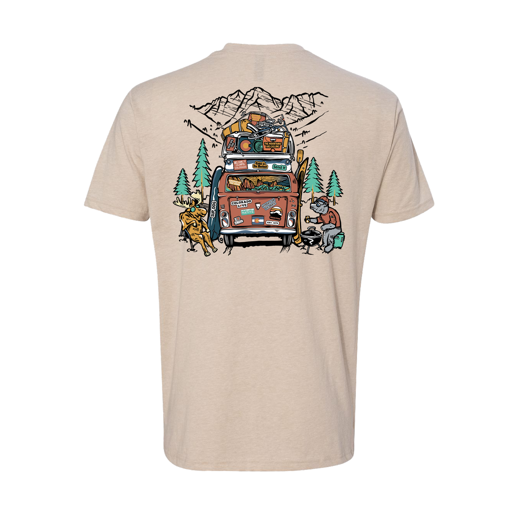 Colorado Bumper Sticker T-Shirt Colorado Bumper Sticker T-Shirt