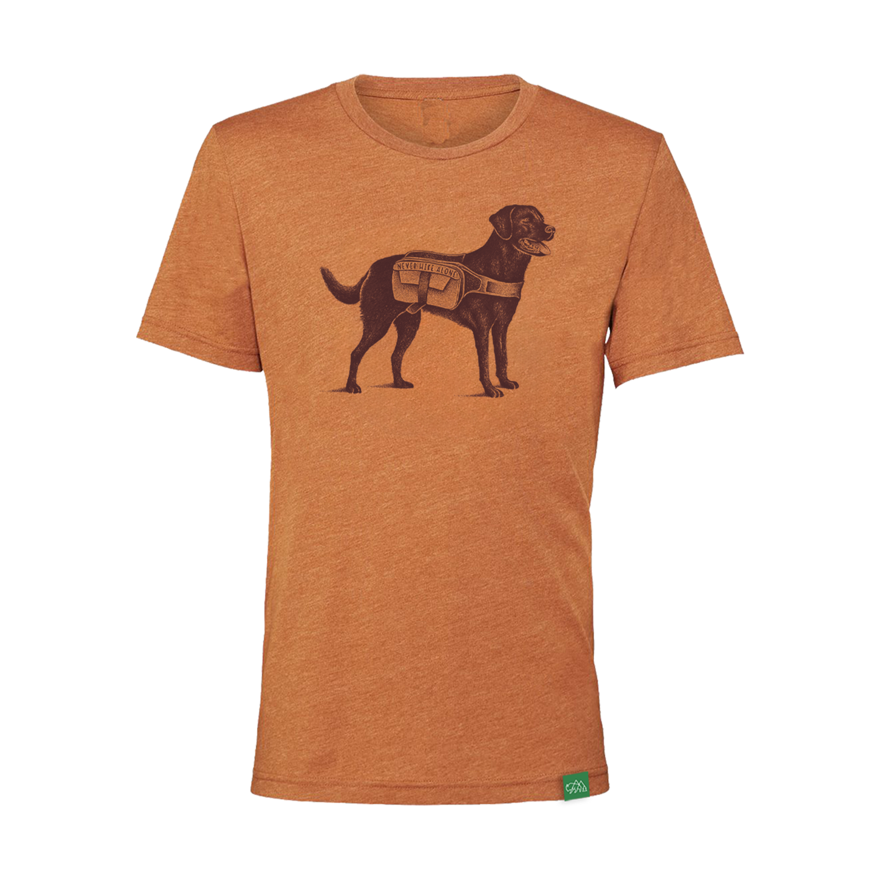 Never Hike Alone Dog Sketch T-Shirt Never Hike Alone Dog Sketch T-Shirt