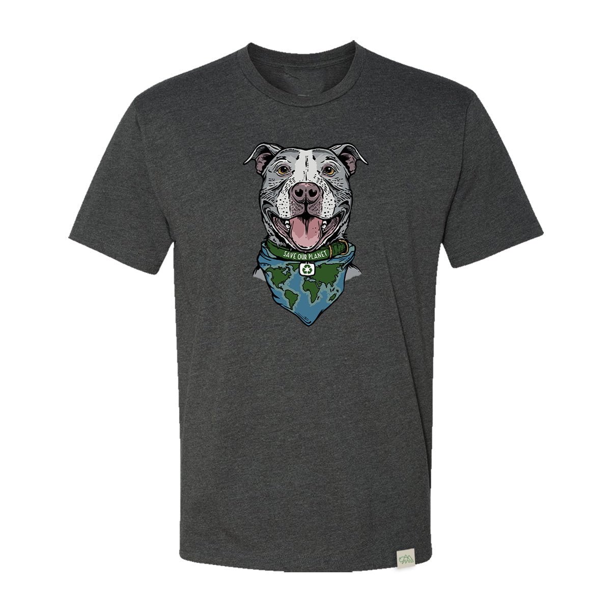 Save The Planet Pittie Sustainable T-Shirt Save The Planet Pittie Sustainable T-Shirt